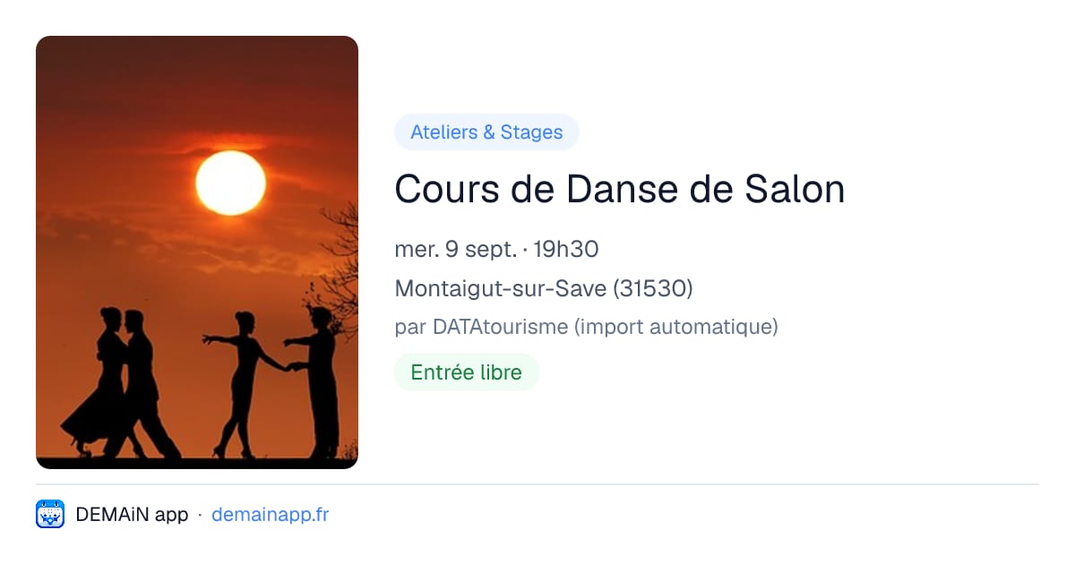 Cours de Danse de Salon — Montaigut-sur-Save