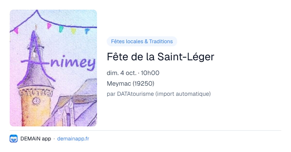 Fête de la Saint-Léger — Meymac