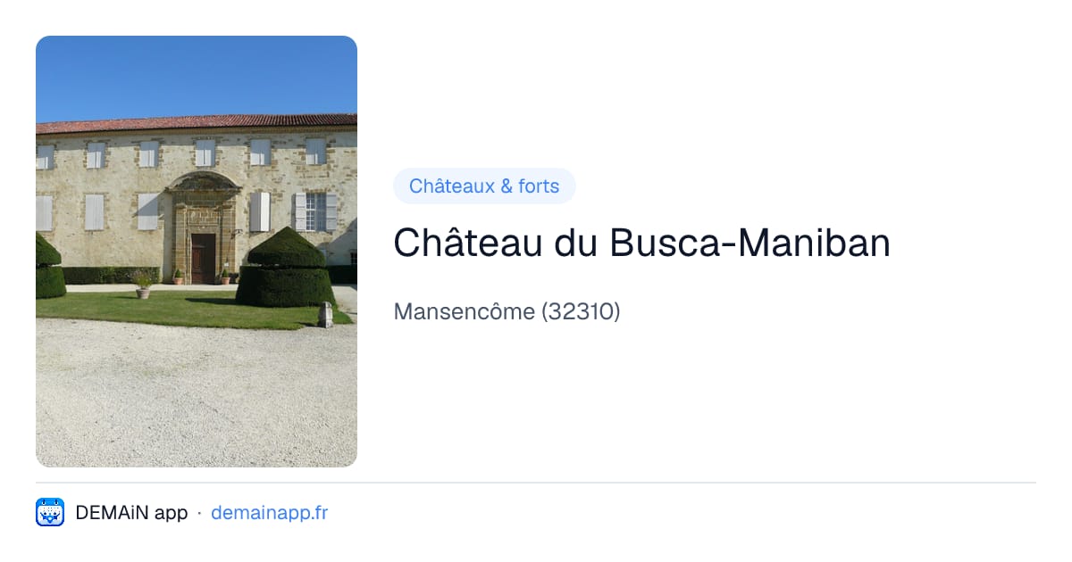 Château du Busca-Maniban — Mansencôme