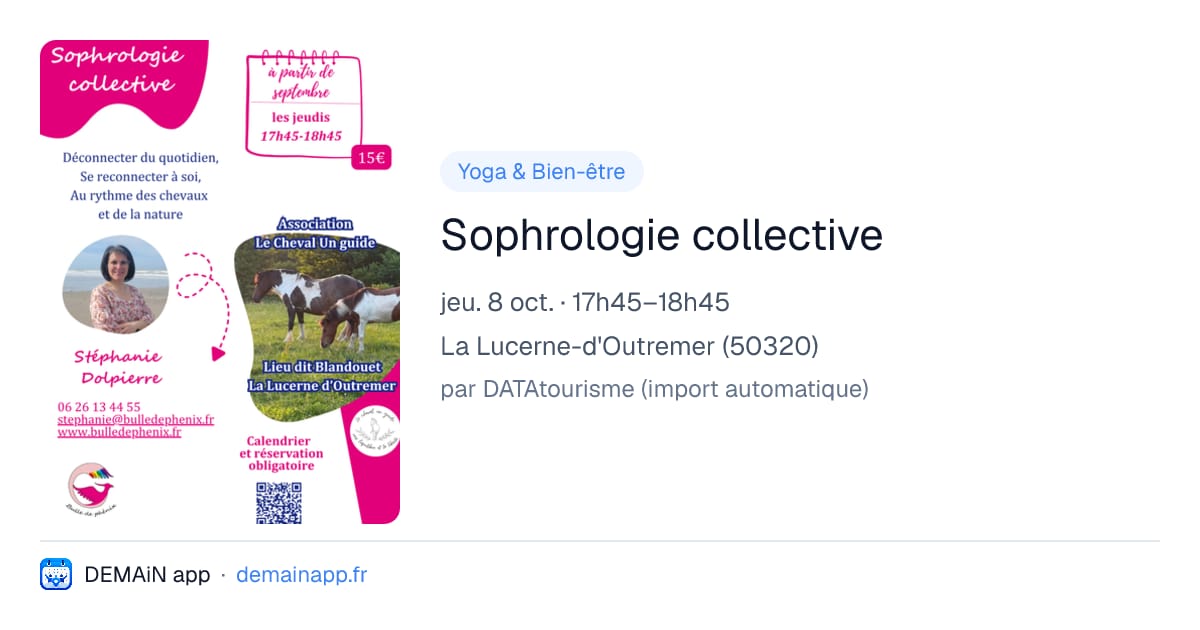 Sophrologie collective — La Lucerne-d'Outremer