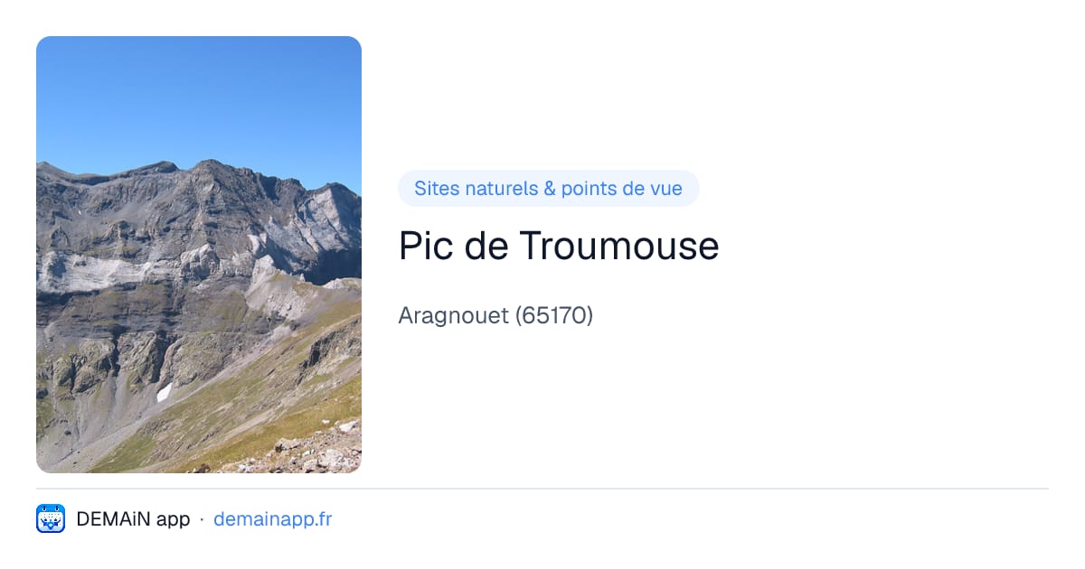 Pic de Troumouse — Aragnouet