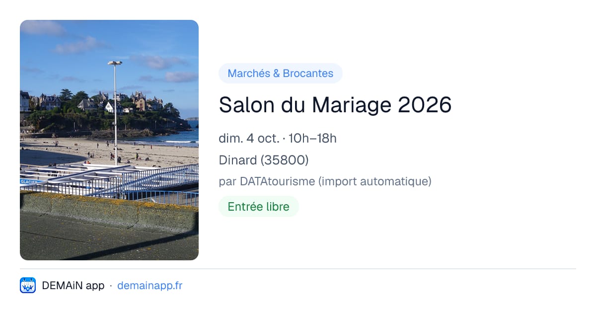 Salon du Mariage 2026 — Dinard