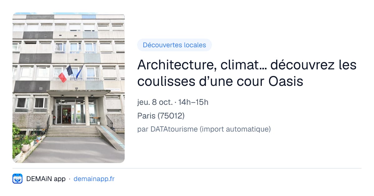 Architecture, climat… découvrez les coulisses d’une cour Oasis — Paris