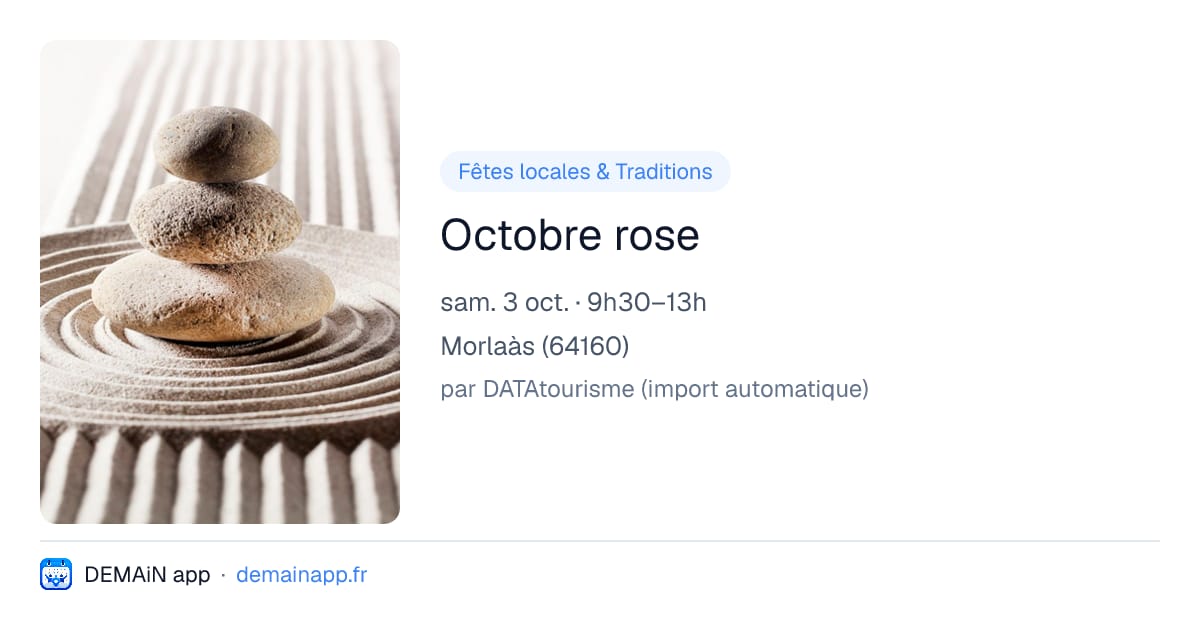 Octobre rose — Morlaàs