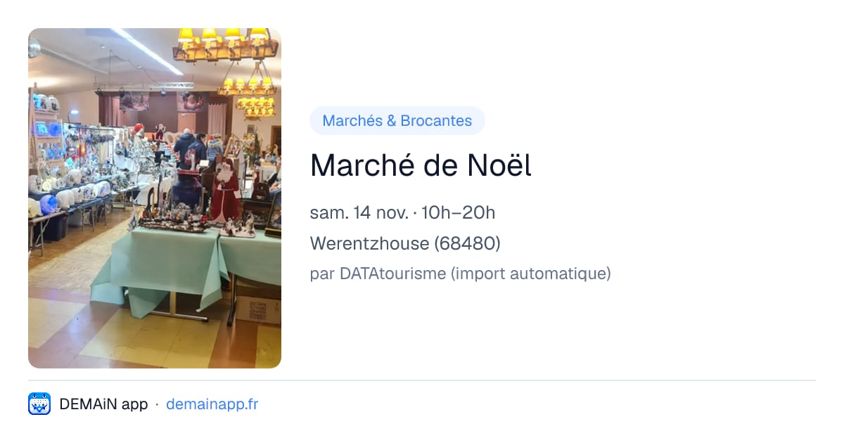 Marché de Noël — Werentzhouse