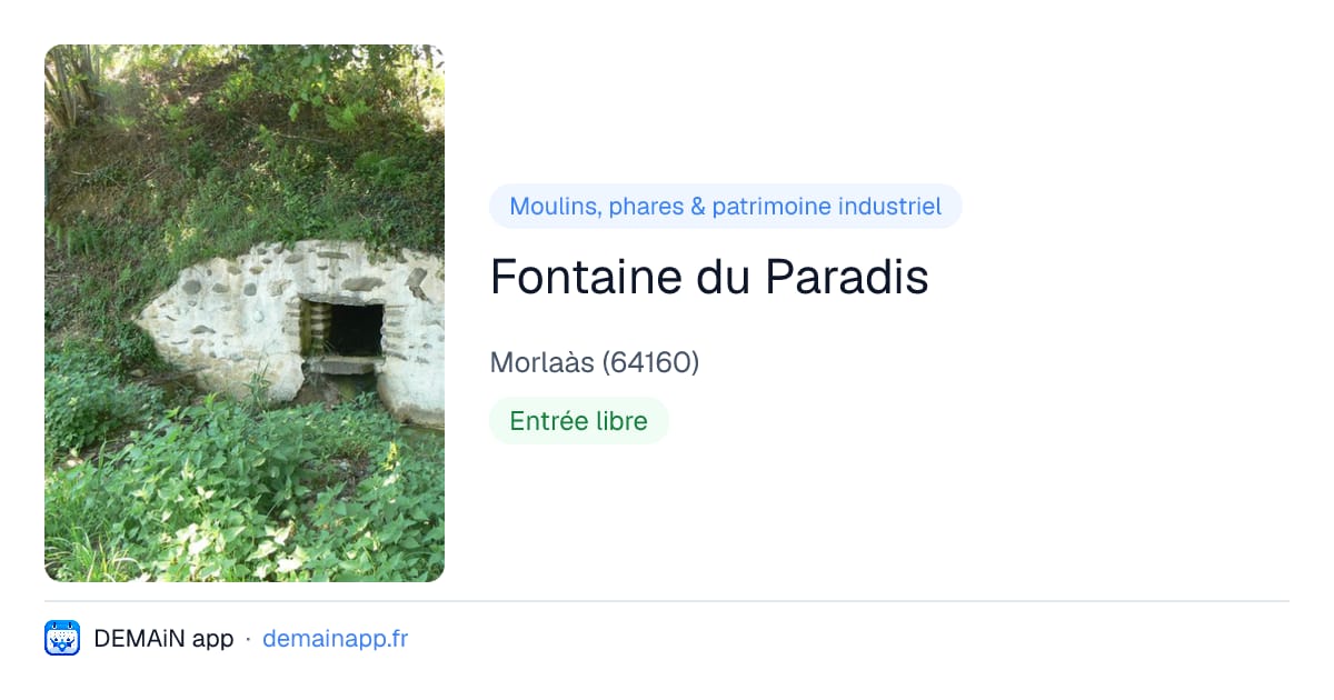 Fontaine du Paradis — Morlaàs
