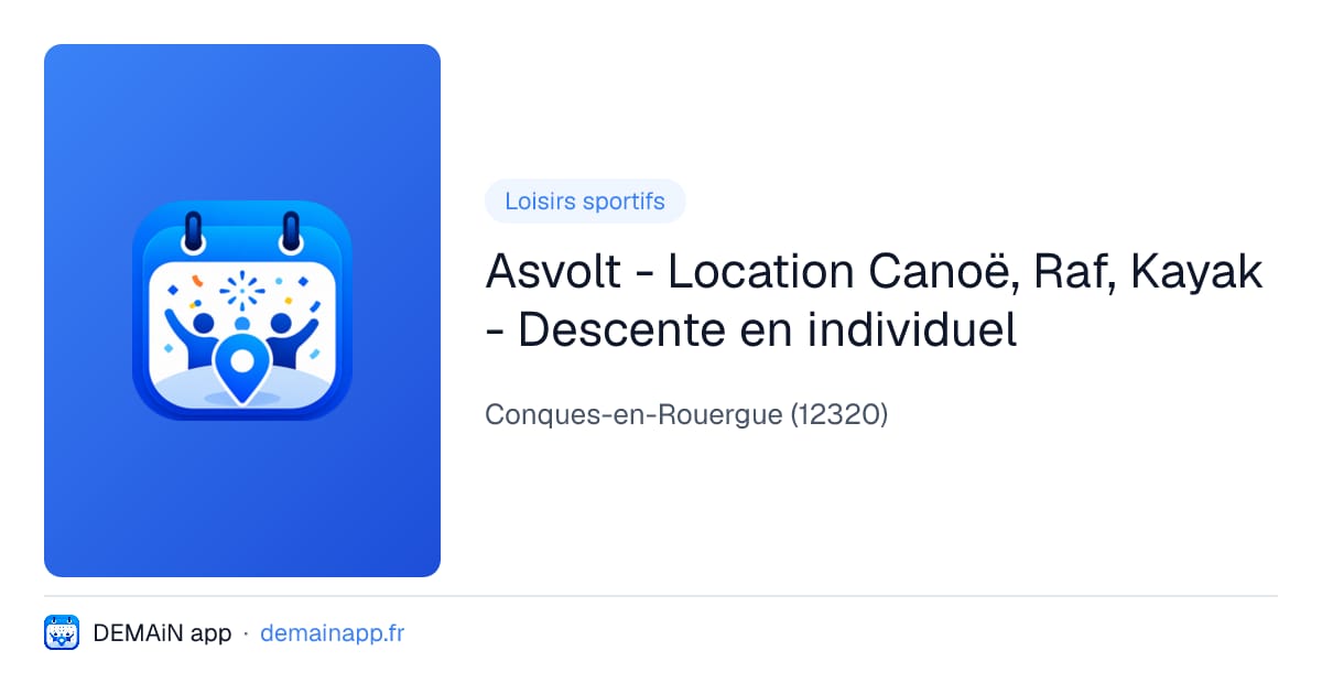 Asvolt - Location Canoë, Raf, Kayak - Descente en individuel — Conques-en-Rouergue