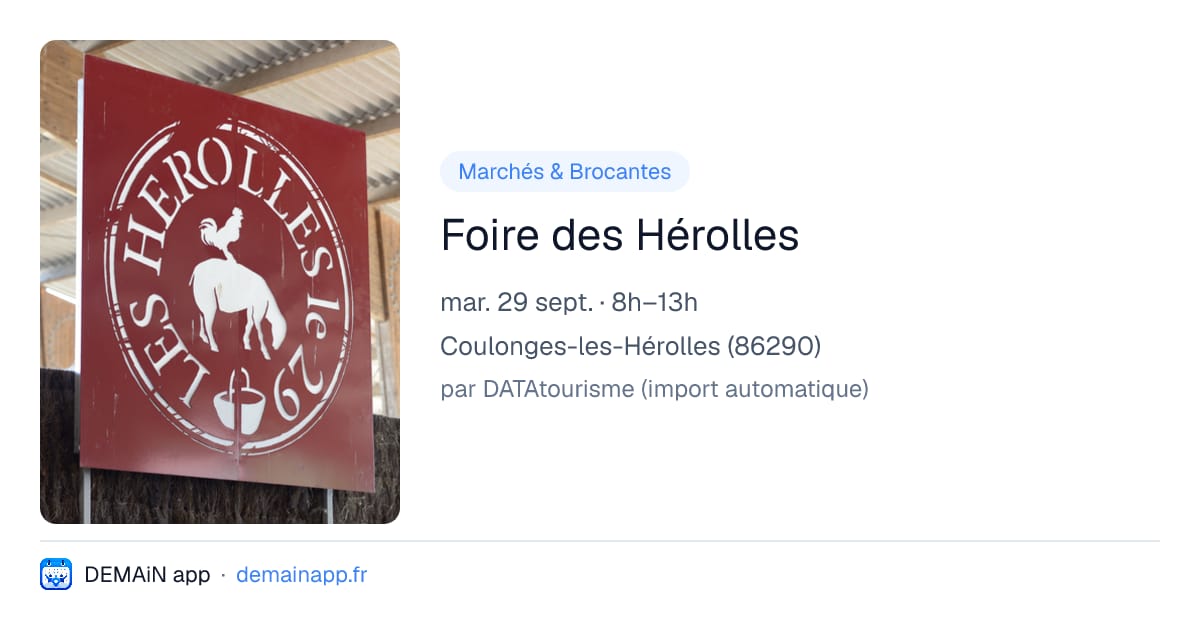 Foire des Hérolles — Coulonges-les-Hérolles