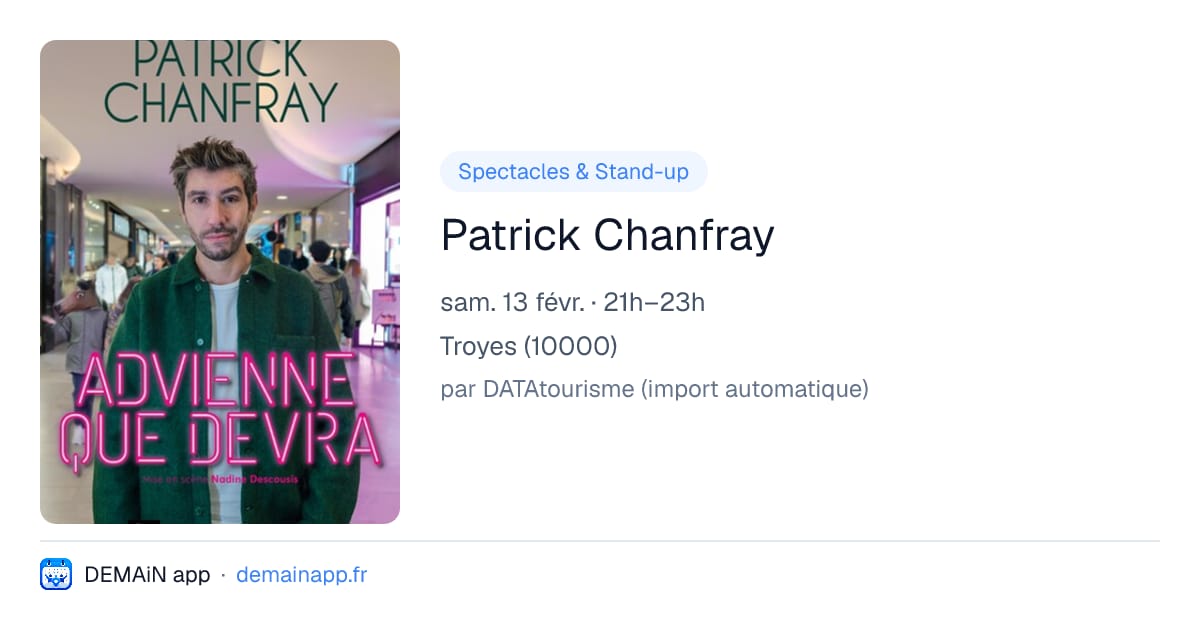 Patrick Chanfray — Troyes