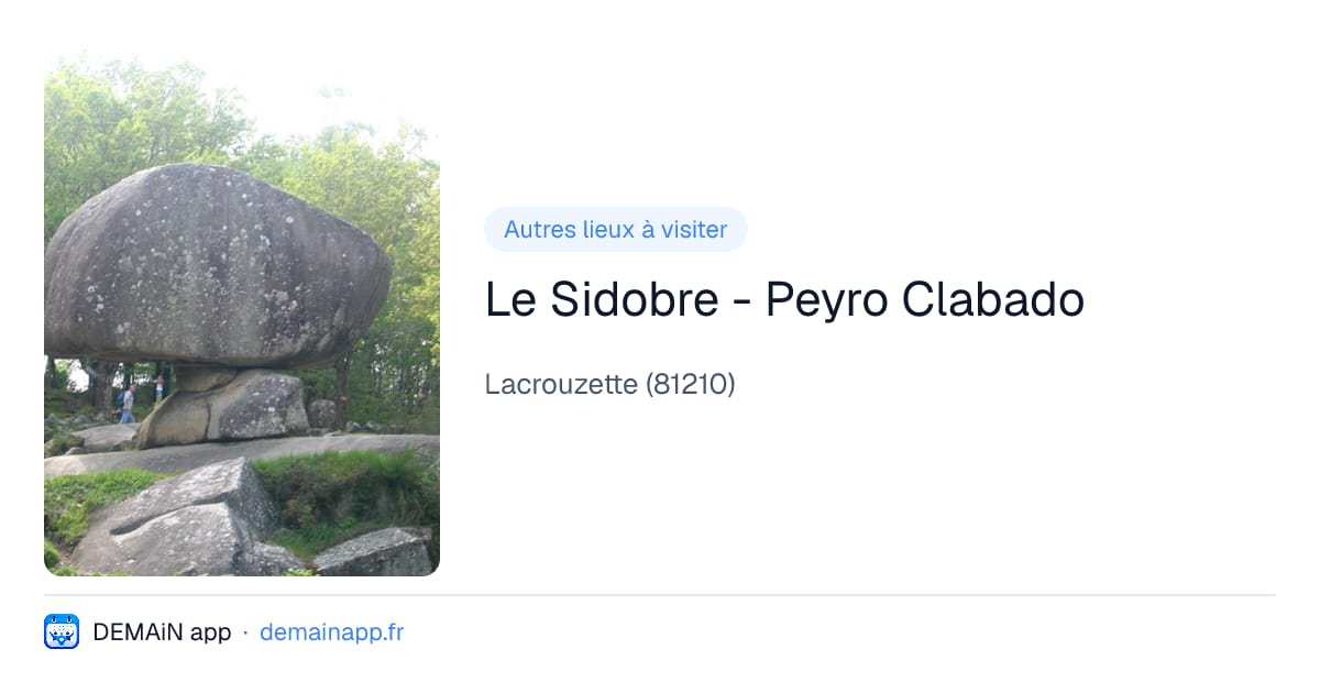 Le Sidobre - Peyro Clabado — Lacrouzette