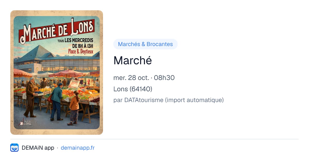 Marché — Lons