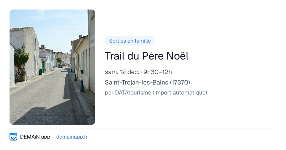 Trail du Père Noël — Saint-Trojan-les-Bains
