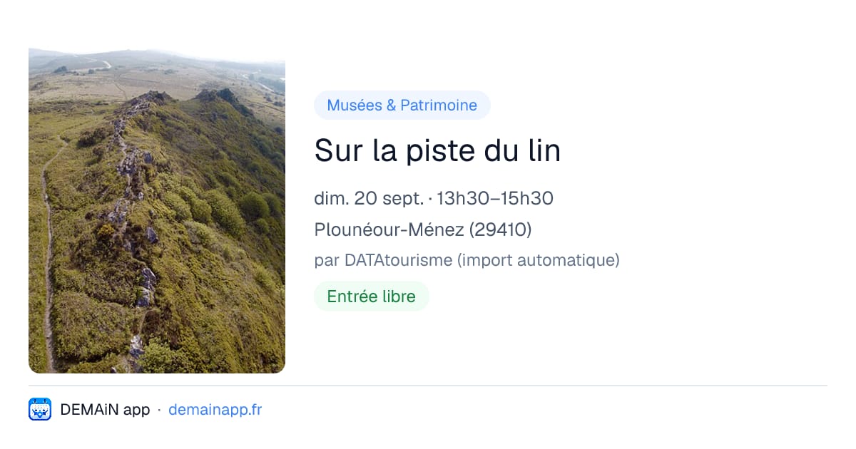 Sur la piste du lin — Plounéour-Ménez