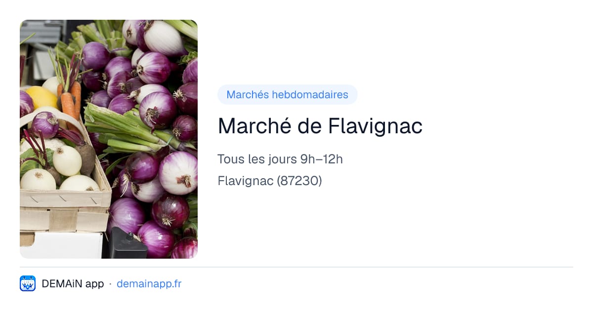 Marché de Flavignac — Flavignac