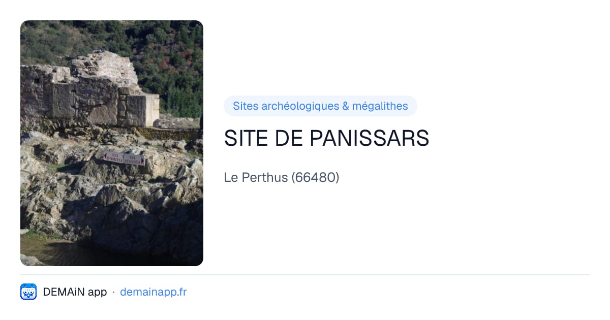 SITE DE PANISSARS — Le Perthus