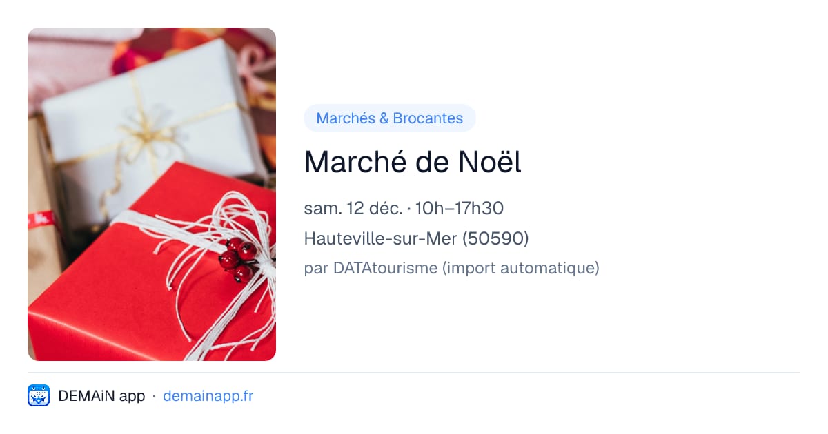 Marché de Noël — Hauteville-sur-Mer