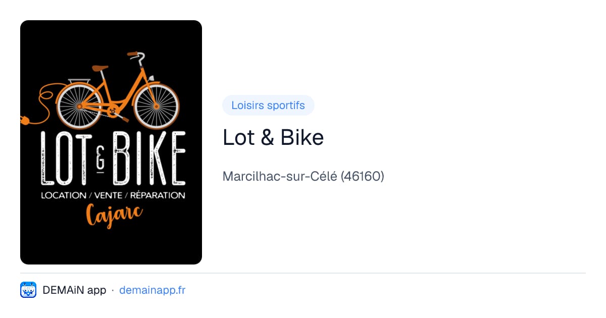 Lot & Bike — Marcilhac-sur-Célé