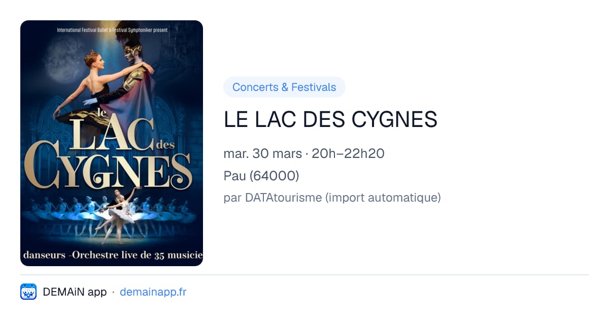 LE LAC DES CYGNES — Pau