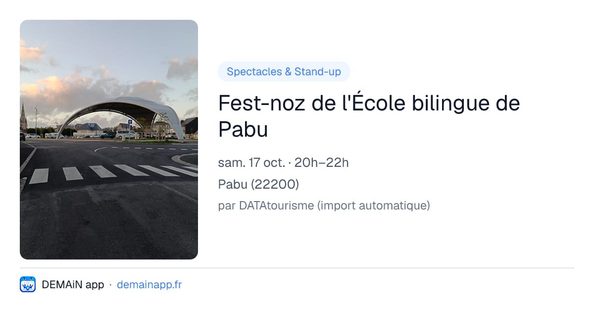 Fest-noz de l'École bilingue de Pabu — Pabu