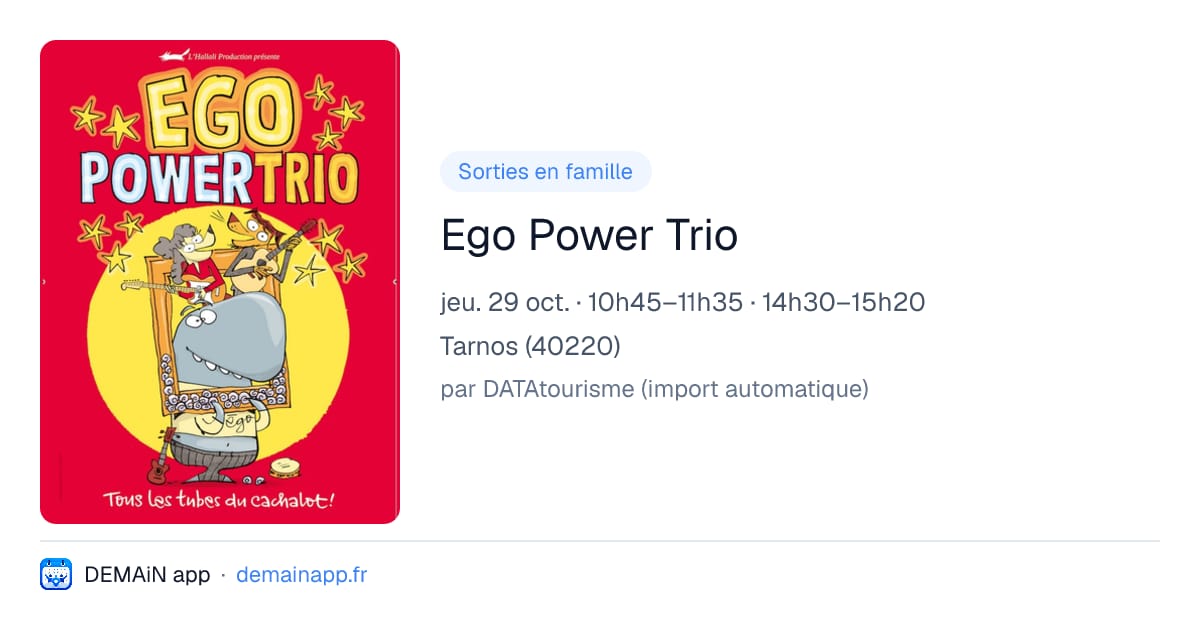 Ego Power Trio — Tarnos