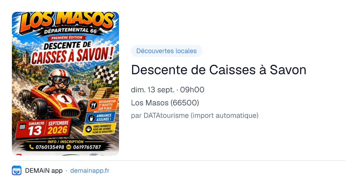 Descente de Caisses à Savon — Los Masos