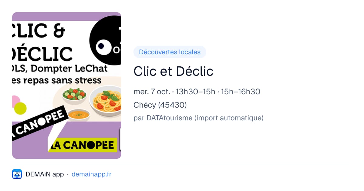Clic et Déclic — Chécy