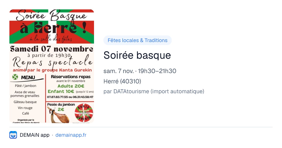 Soirée basque — Herré