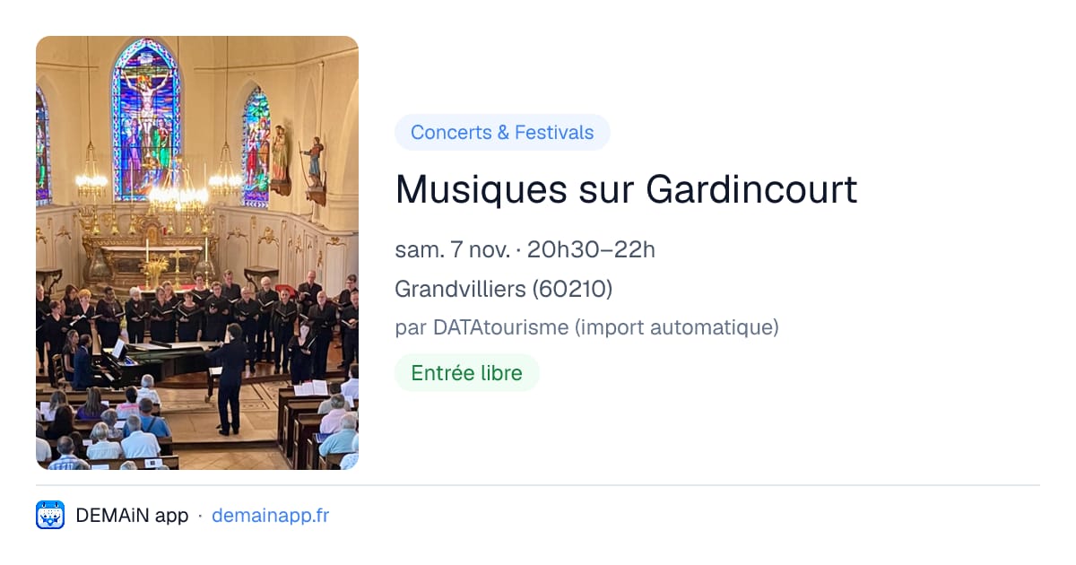 Musiques sur Gardincourt — Grandvilliers