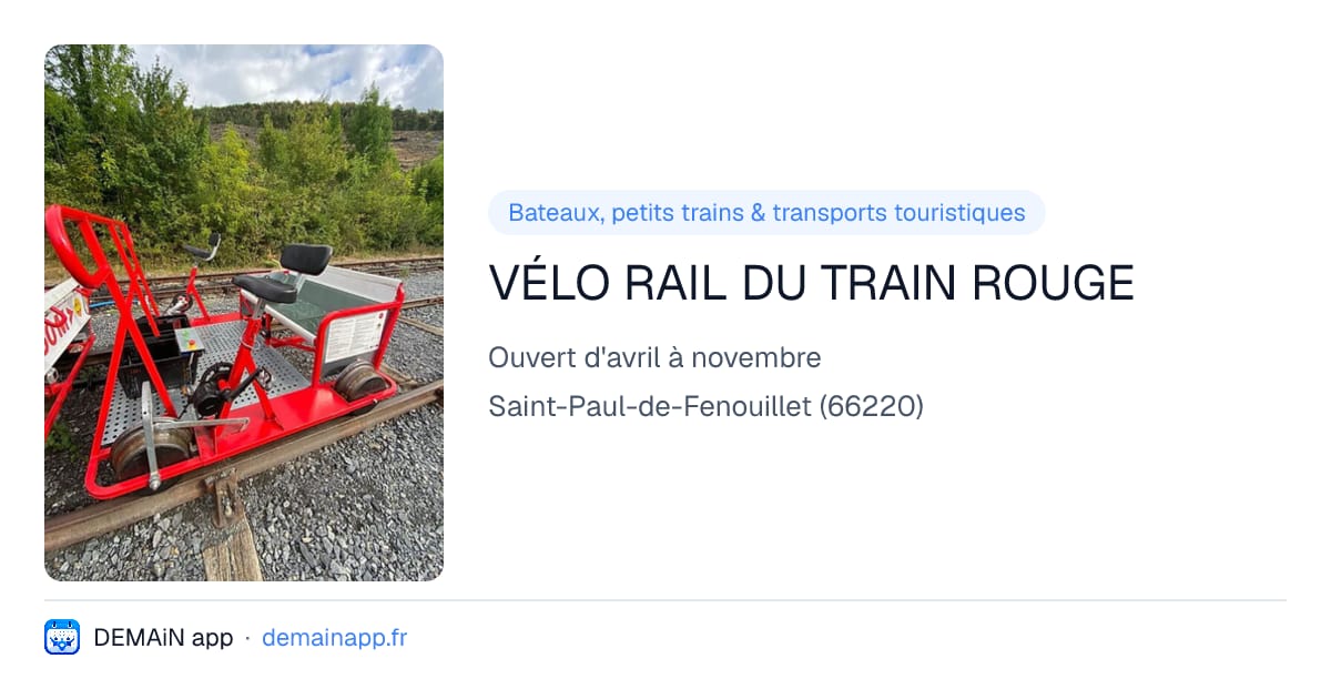 VÉLO RAIL DU TRAIN ROUGE — Saint-Paul-de-Fenouillet