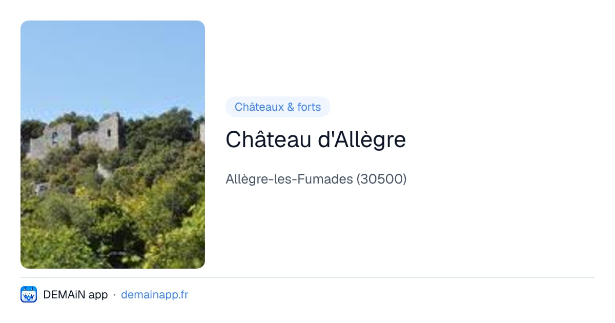 Château d'Allègre — Allègre-les-Fumades