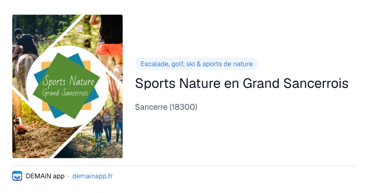 Sports Nature en Grand Sancerrois — Sancerre