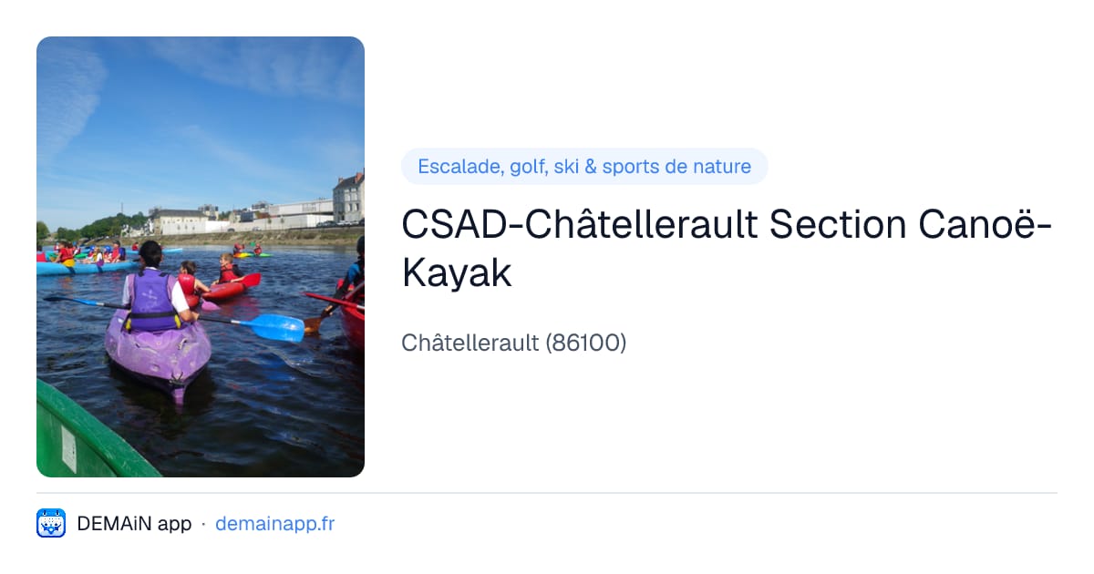CSAD-Châtellerault Section Canoë-Kayak — Châtellerault