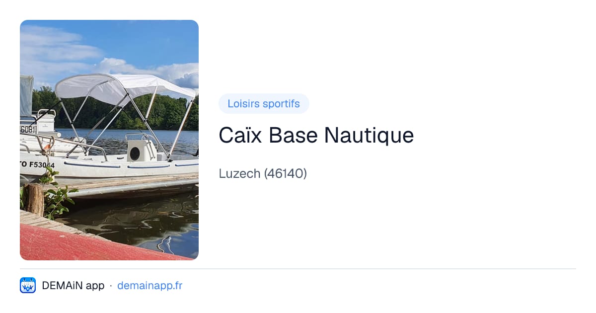 Caïx Base Nautique — Luzech