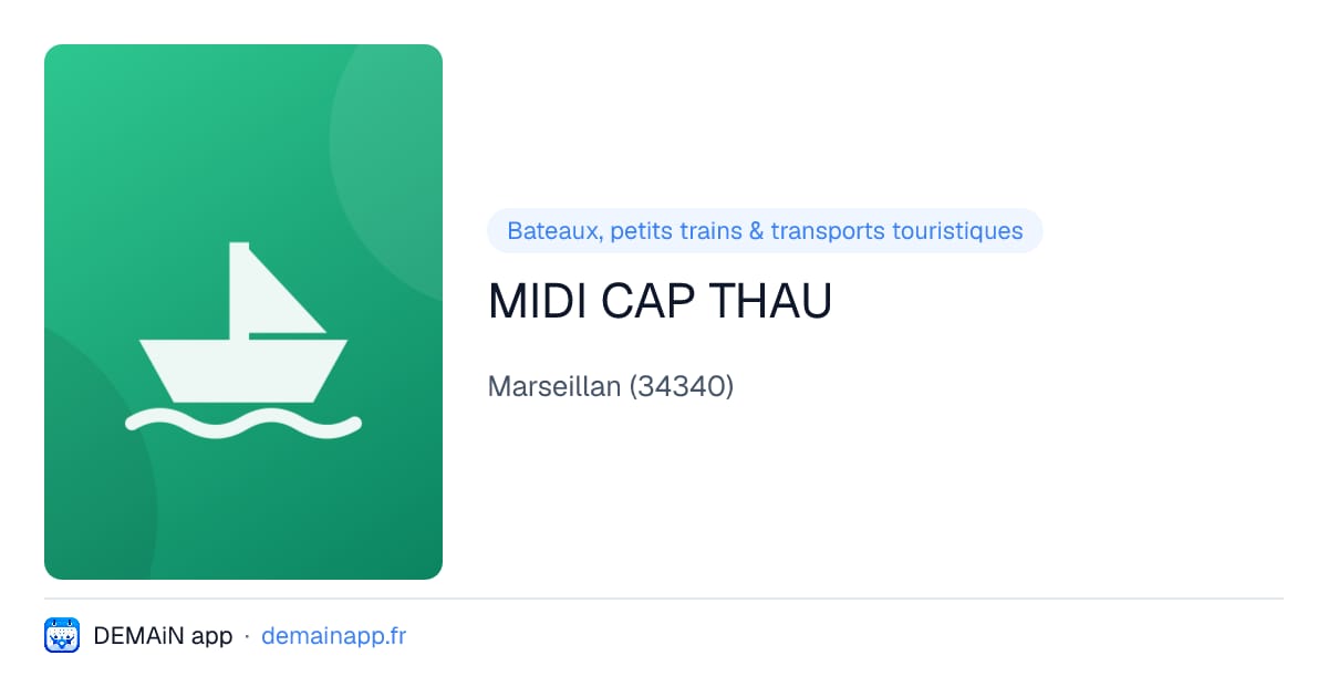 MIDI CAP THAU — Marseillan