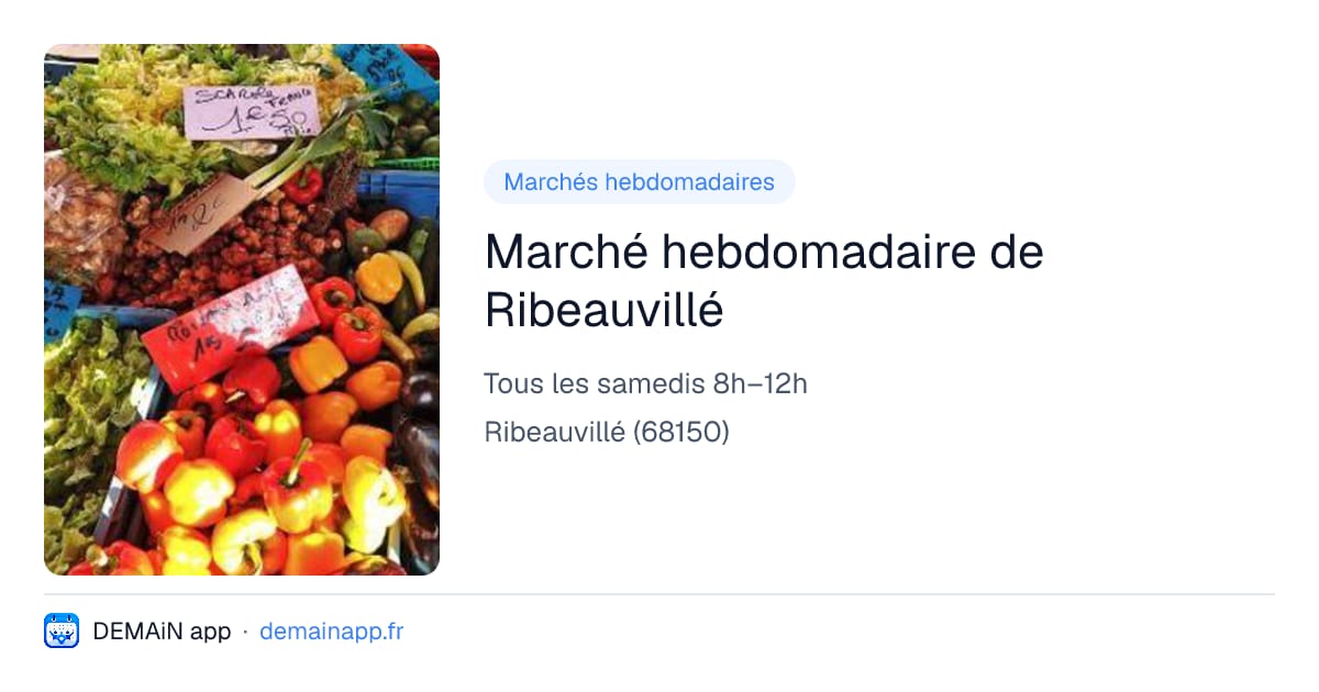 Marché hebdomadaire de Ribeauvillé — Ribeauvillé