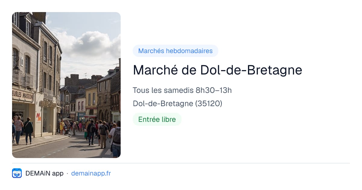 Marché de Dol-de-Bretagne — Dol-de-Bretagne