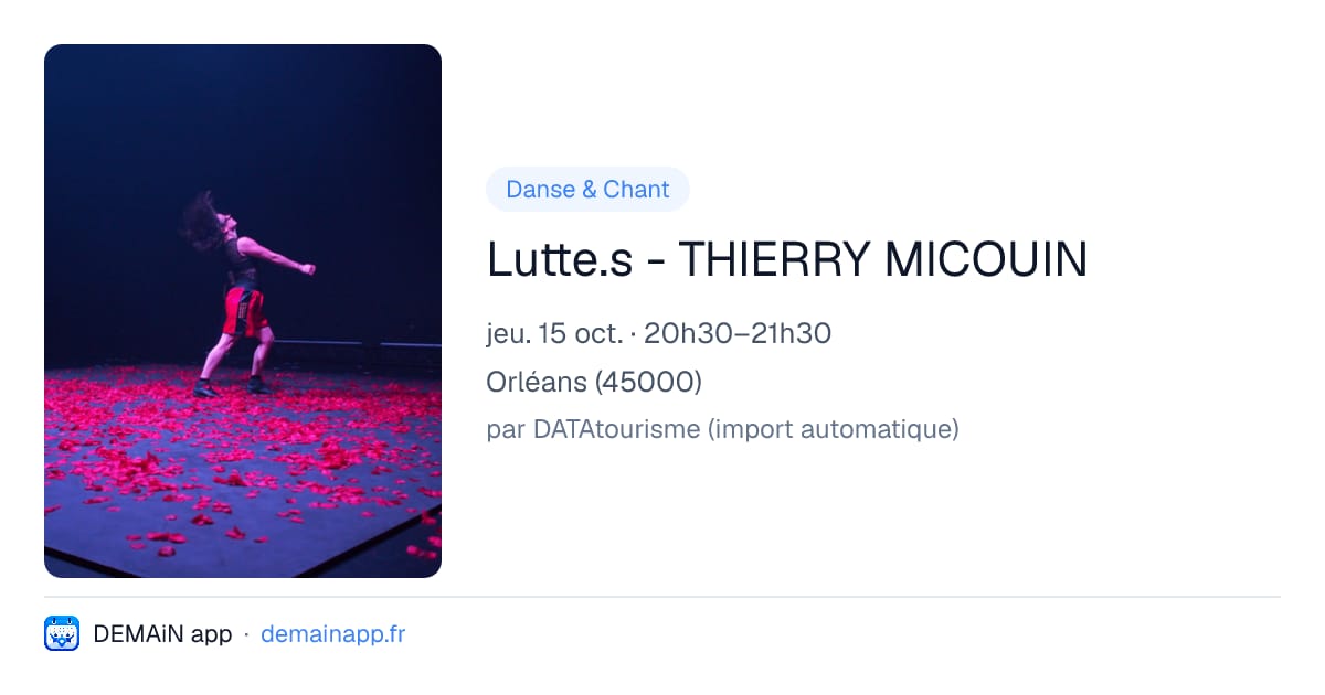 Lutte.s - THIERRY MICOUIN — Orléans