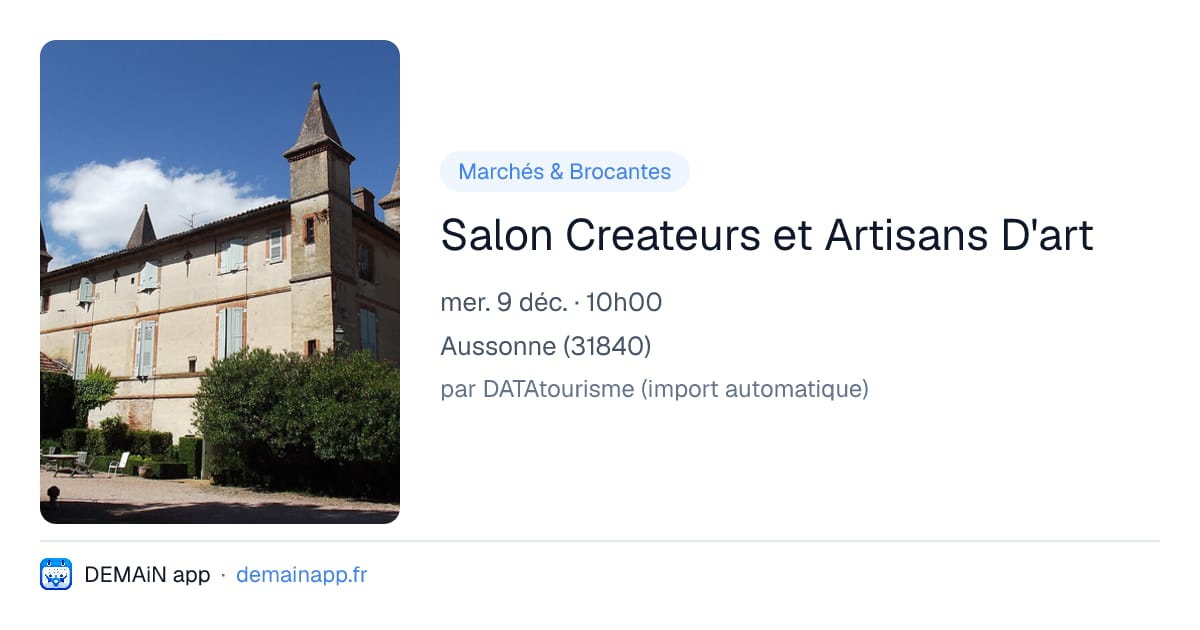 Salon Createurs et Artisans D'art — Aussonne