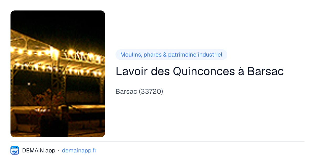 Lavoir des Quinconces à Barsac — Barsac
