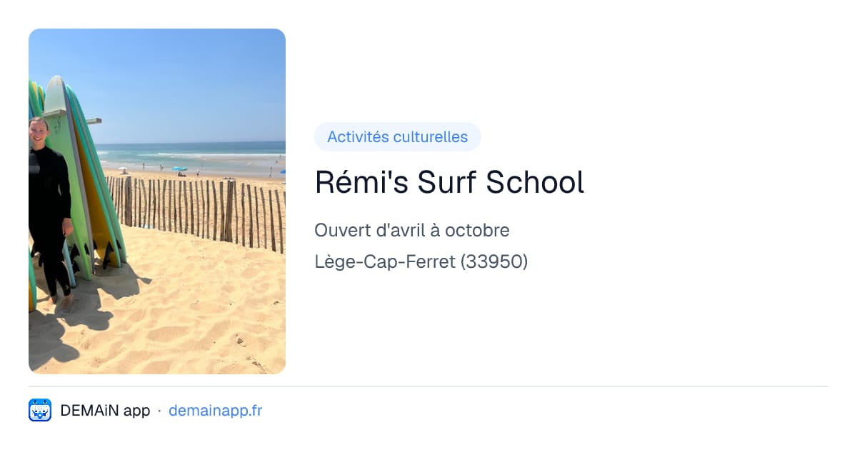 Rémi's Surf School — Lège-Cap-Ferret