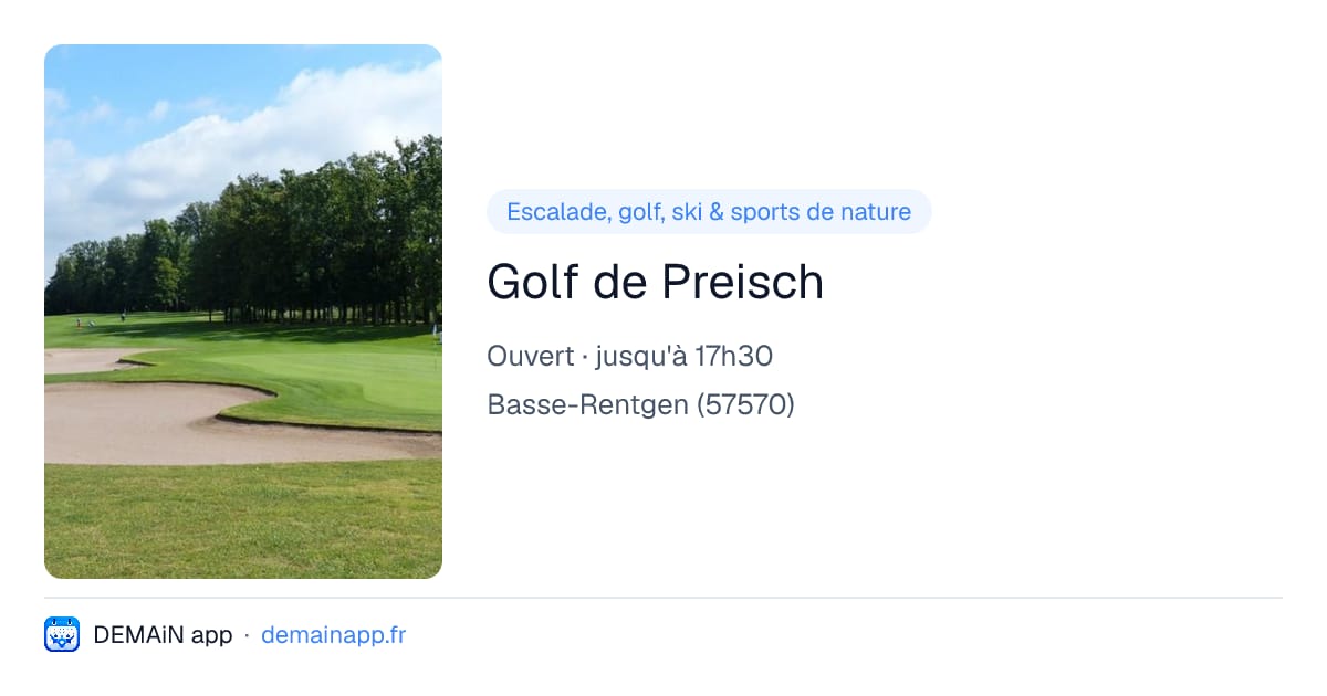 Golf de Preisch — Basse-Rentgen
