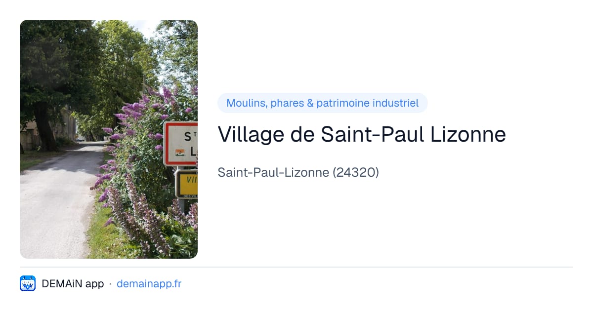 Village de Saint-Paul Lizonne — Saint-Paul-Lizonne