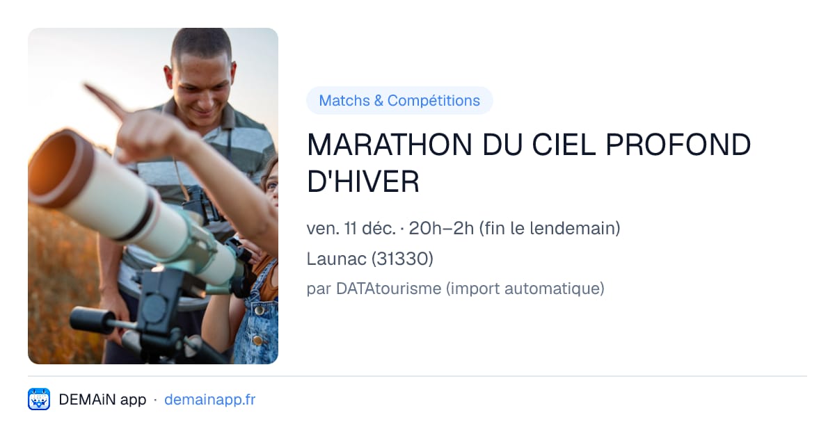 MARATHON DU CIEL PROFOND D'HIVER — Launac