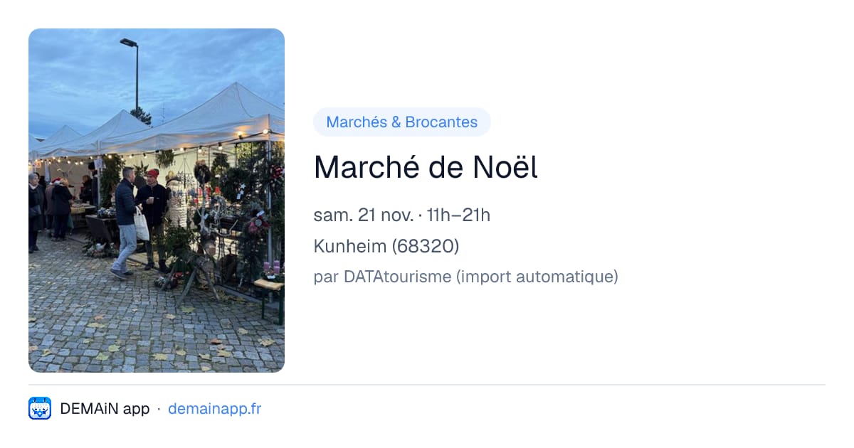 Marché de Noël — Kunheim
