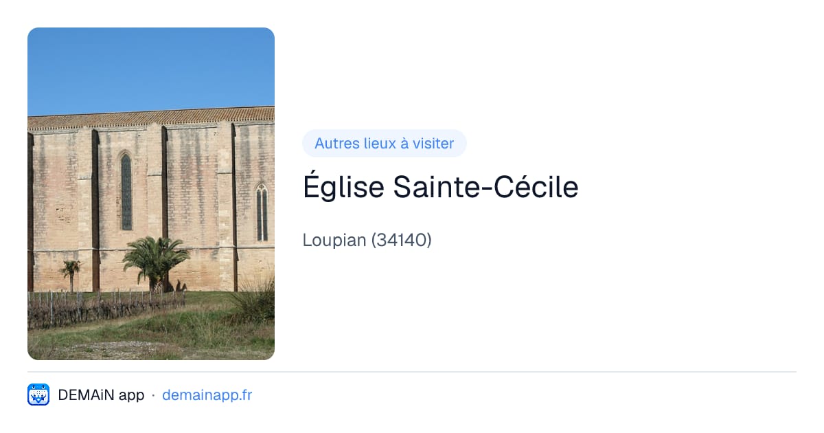 Église Sainte-Cécile — Loupian