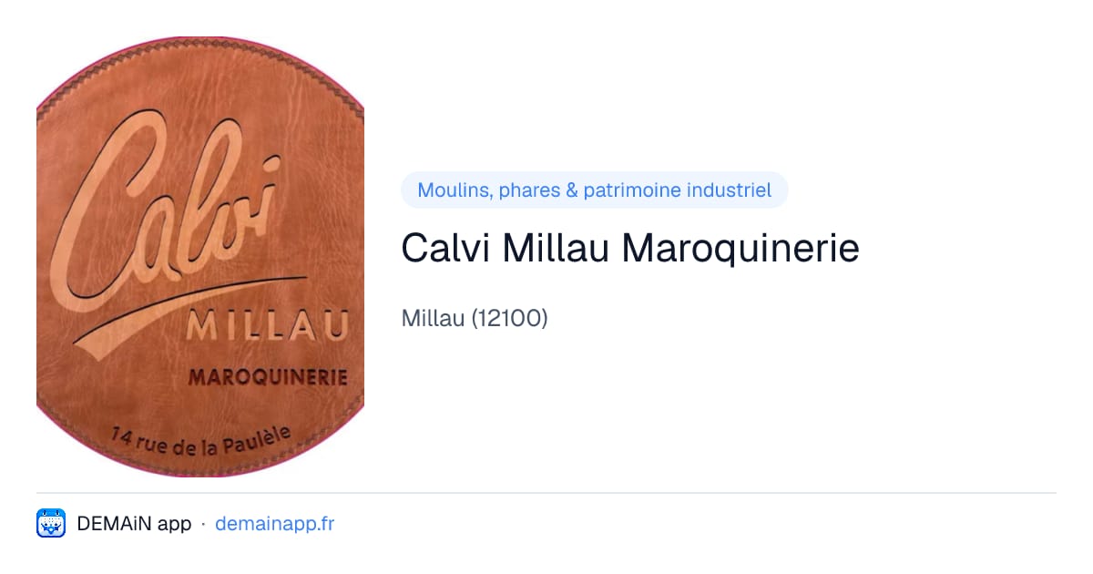 Calvi Millau Maroquinerie — Millau
