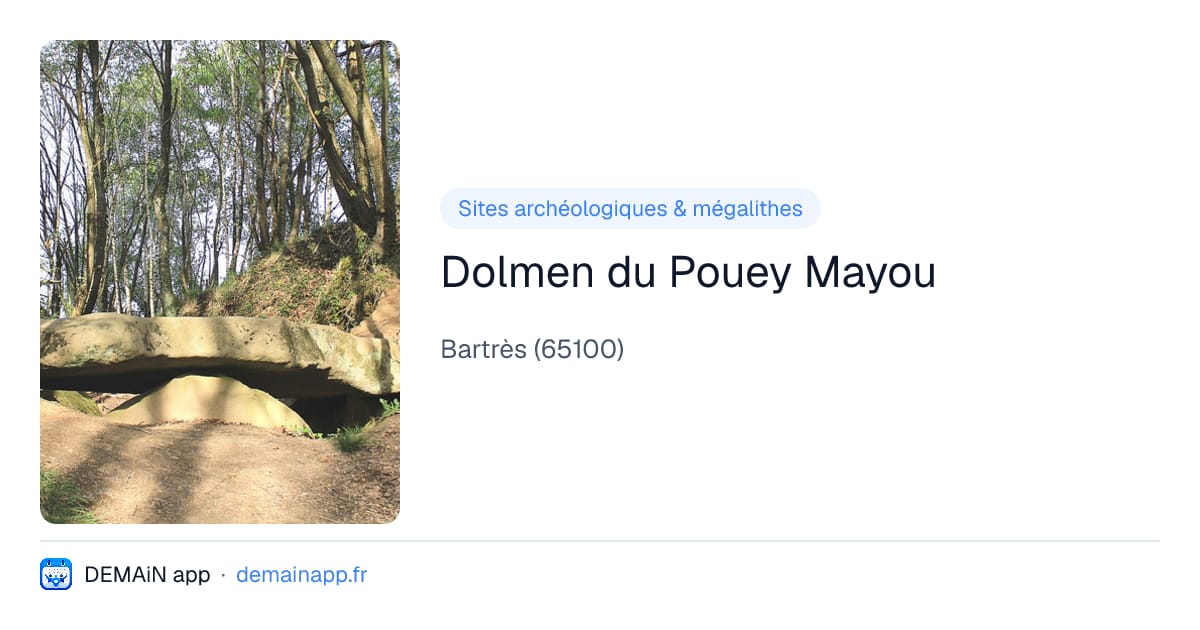 Dolmen du Pouey Mayou — Bartrès