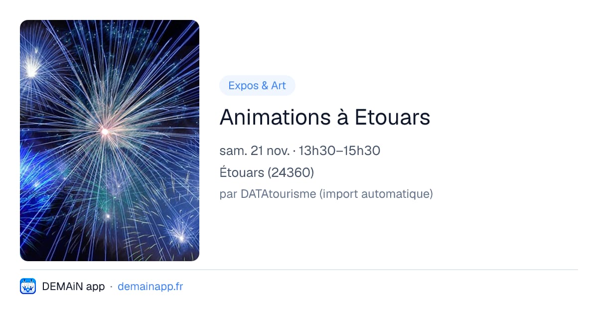 Animations à Etouars — Étouars