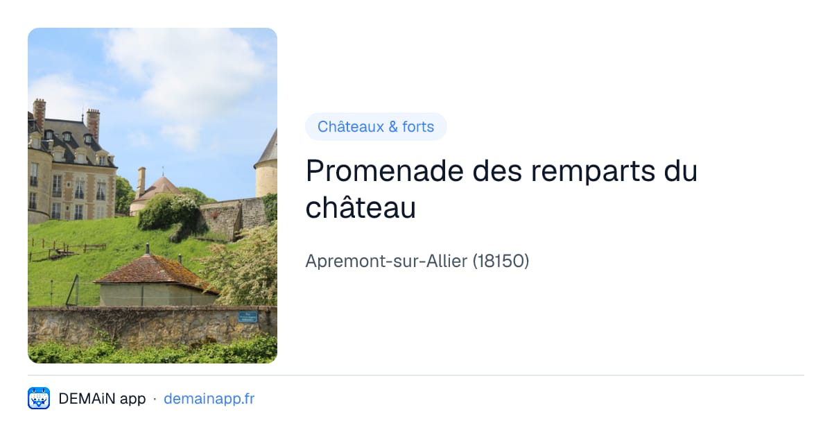 Promenade des remparts du château — Apremont-sur-Allier