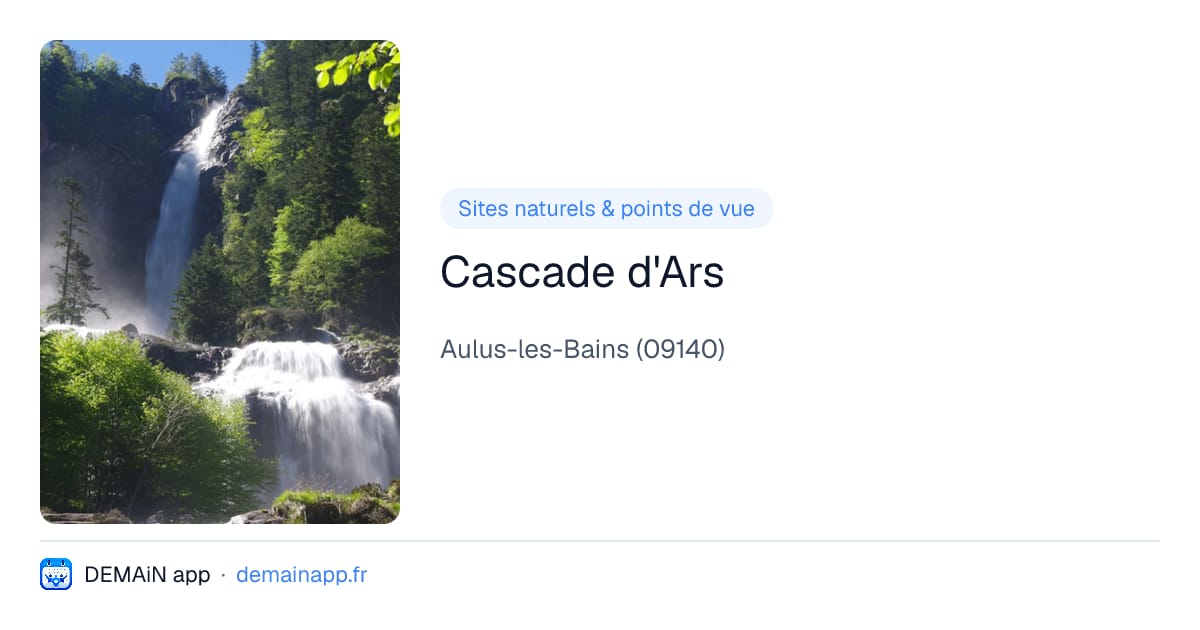 Cascade d'Ars — Aulus-les-Bains